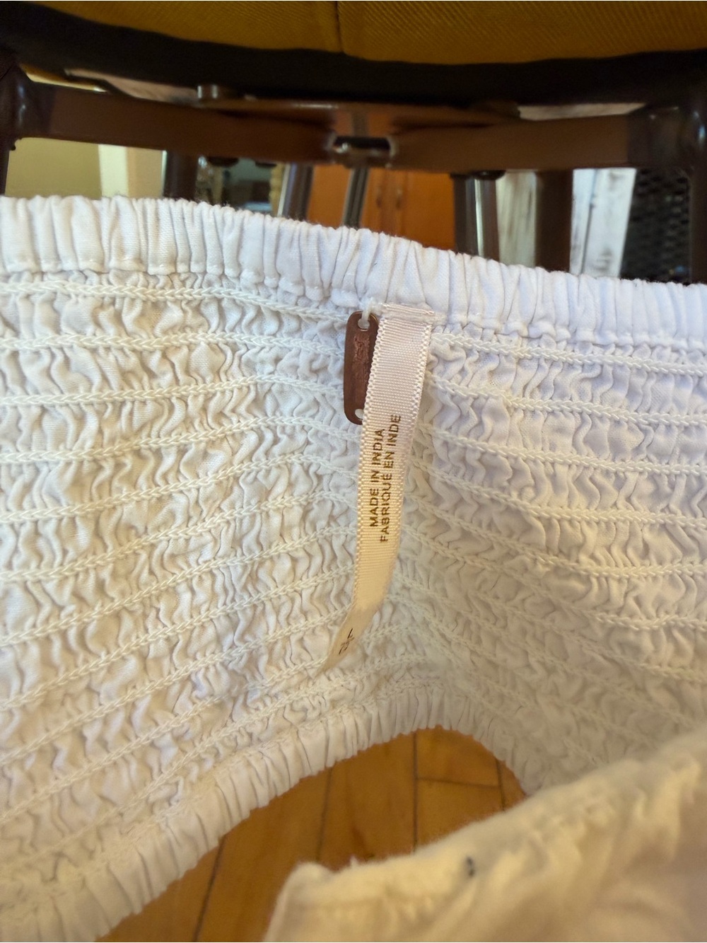 Free People White Ruffle Tank Top - Picture 2 of 4
